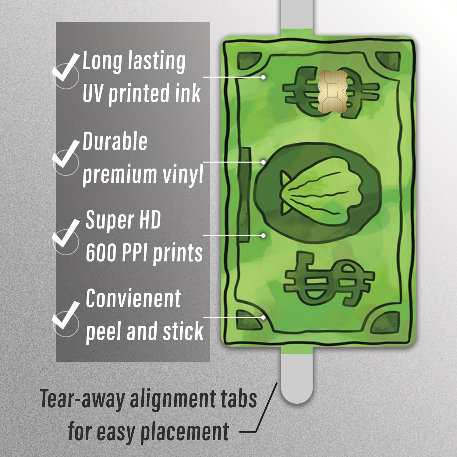 KCD Chip-cutout on card skin preserves seamless transactions