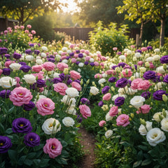 Eustoma Grandiflorum thornless rose seeds ideal for elegant arrangements.