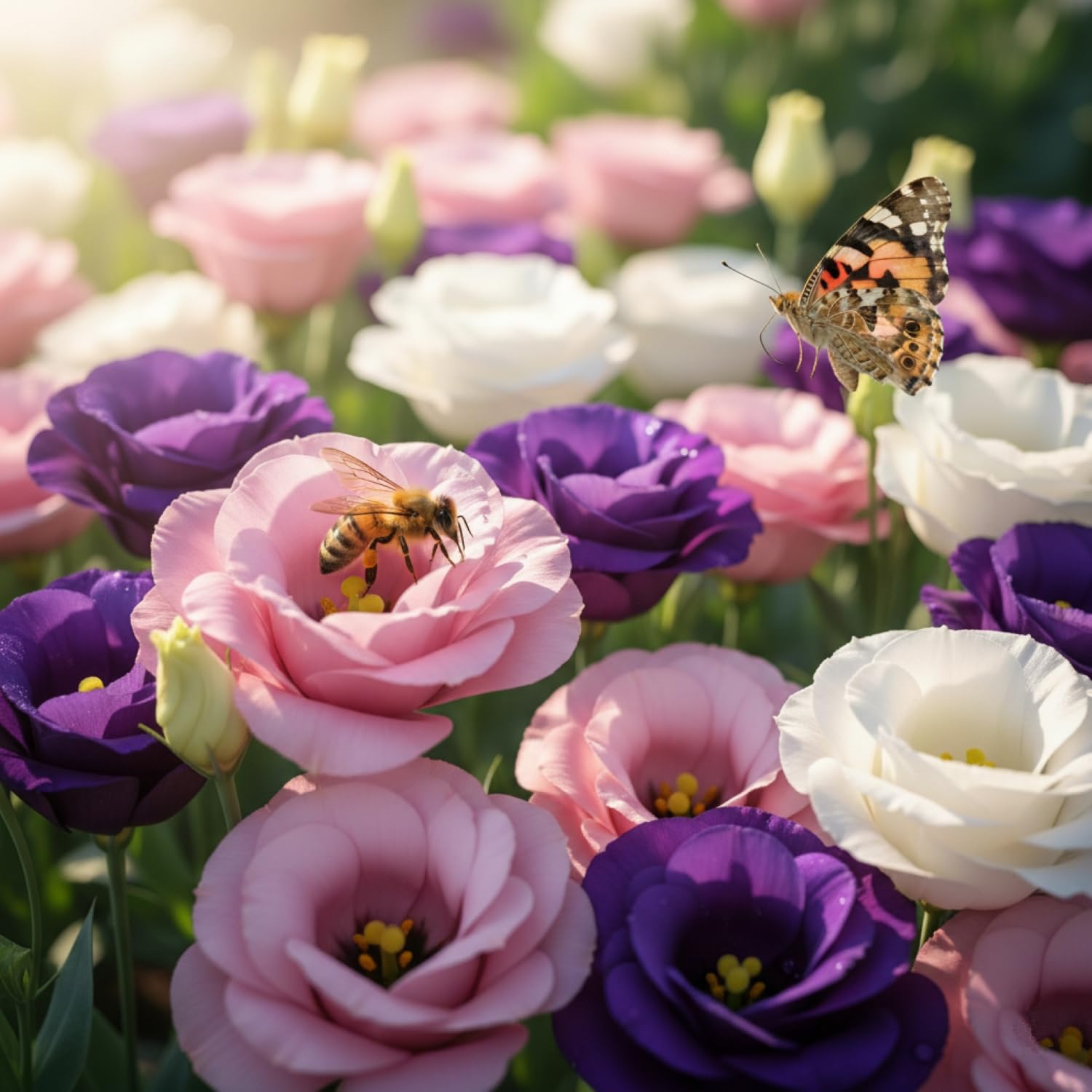 KCT GARDEN Lisianthus blooms in vibrant colors for elegant displays.
