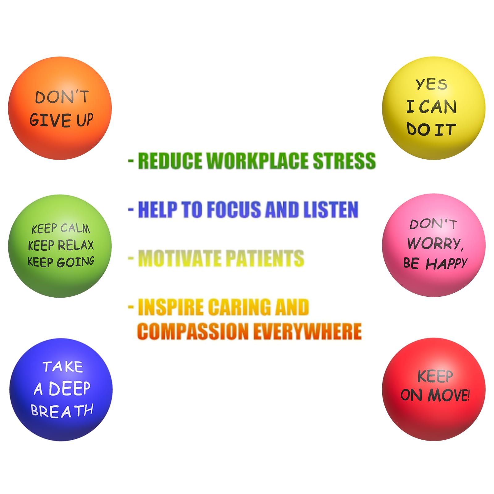 KDG Stress Ball in hands during desk work easing tension
