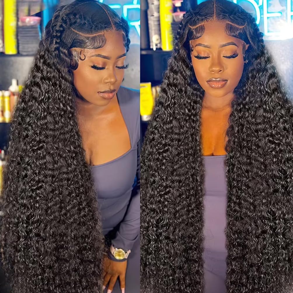 Kdmidun deep wave wig ideal for events and daily wear