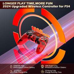 KDYGPDCT PS4 controller back view highlighting dual vibration motors for immersive feedback.