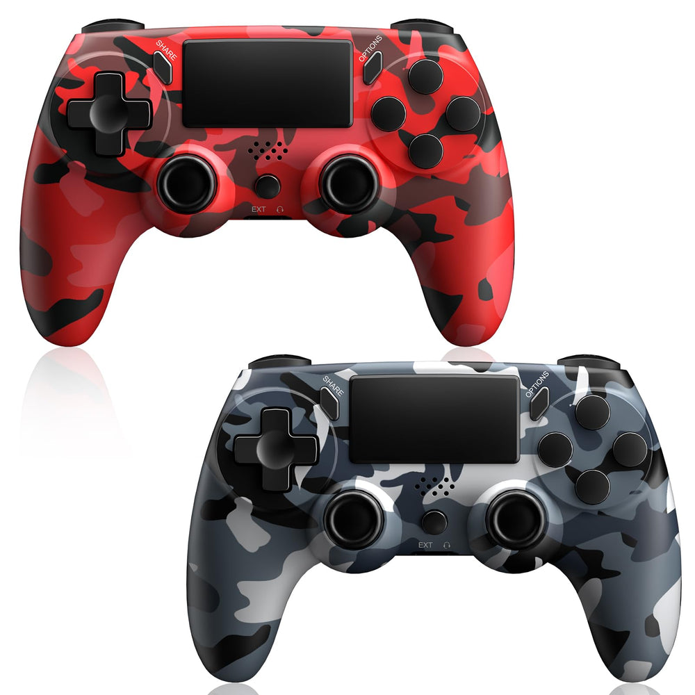 KDYGPDCT PS4 controller front view with ergonomic grip for comfortable gameplay.