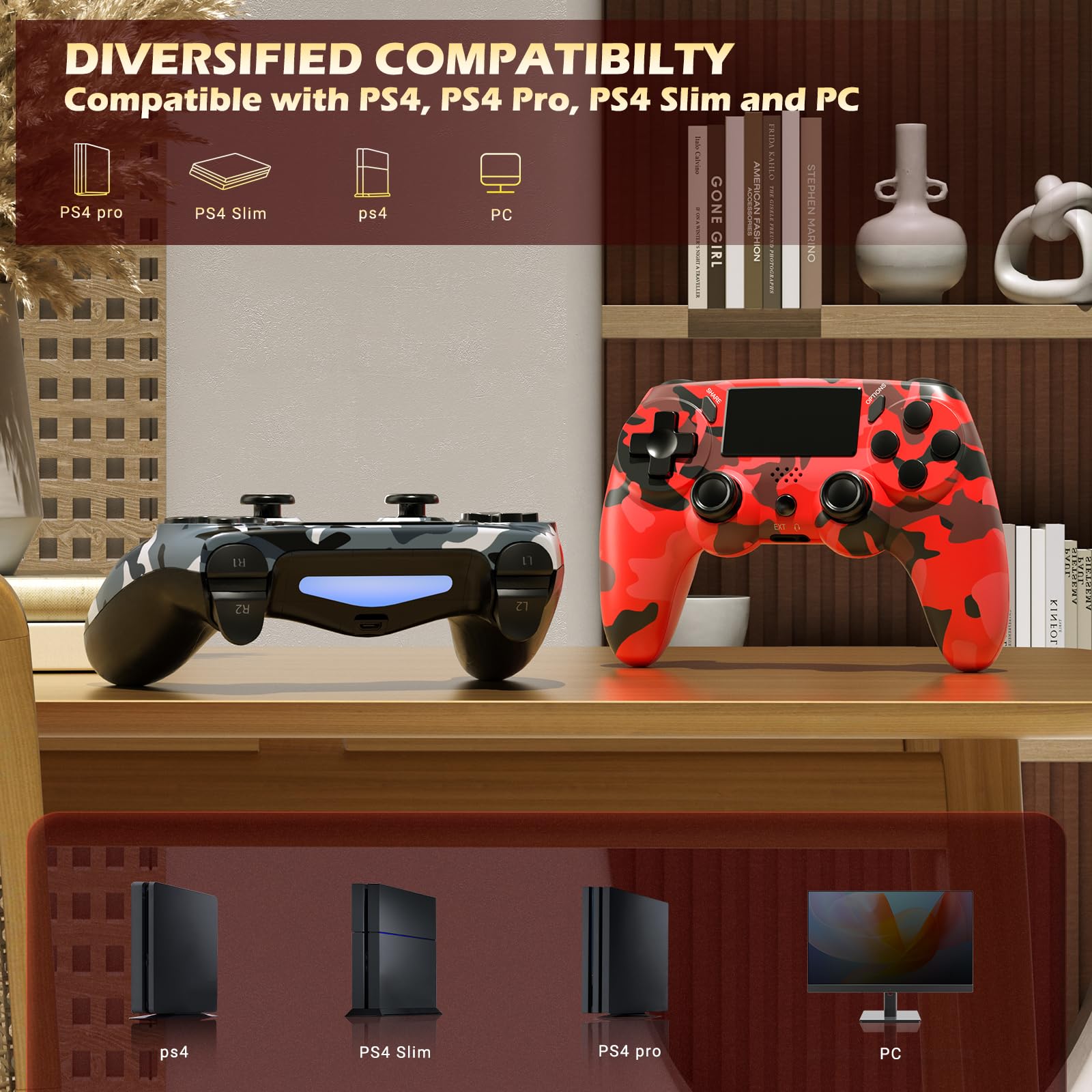 KDYGPDCT PS4 controller two-pack in box, showcasing value and convenience.
