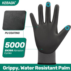 Kebada W1 gloves are touchscreen capable for device use on site.