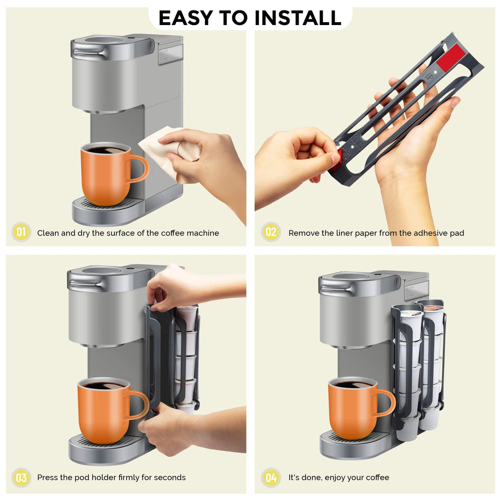 kedofa K Cup Holder expandable capacity by adding packs for more storage.