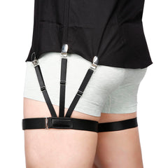 Kedofe shirt stays showing adjustable elastic strap for secure, professional shirt alignment