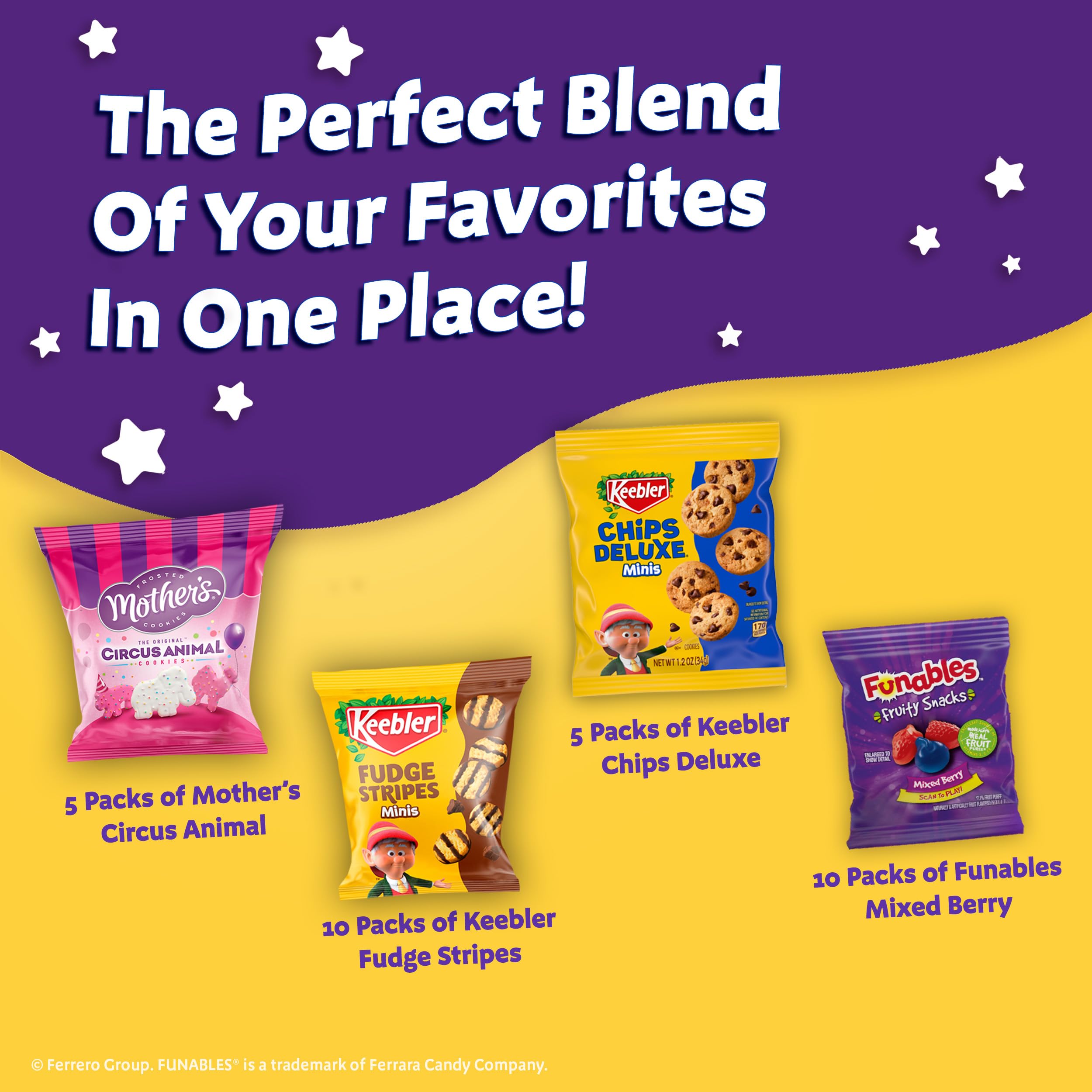 Keebler bite-sized treats perfect for lunchboxes and on-the-go munching.