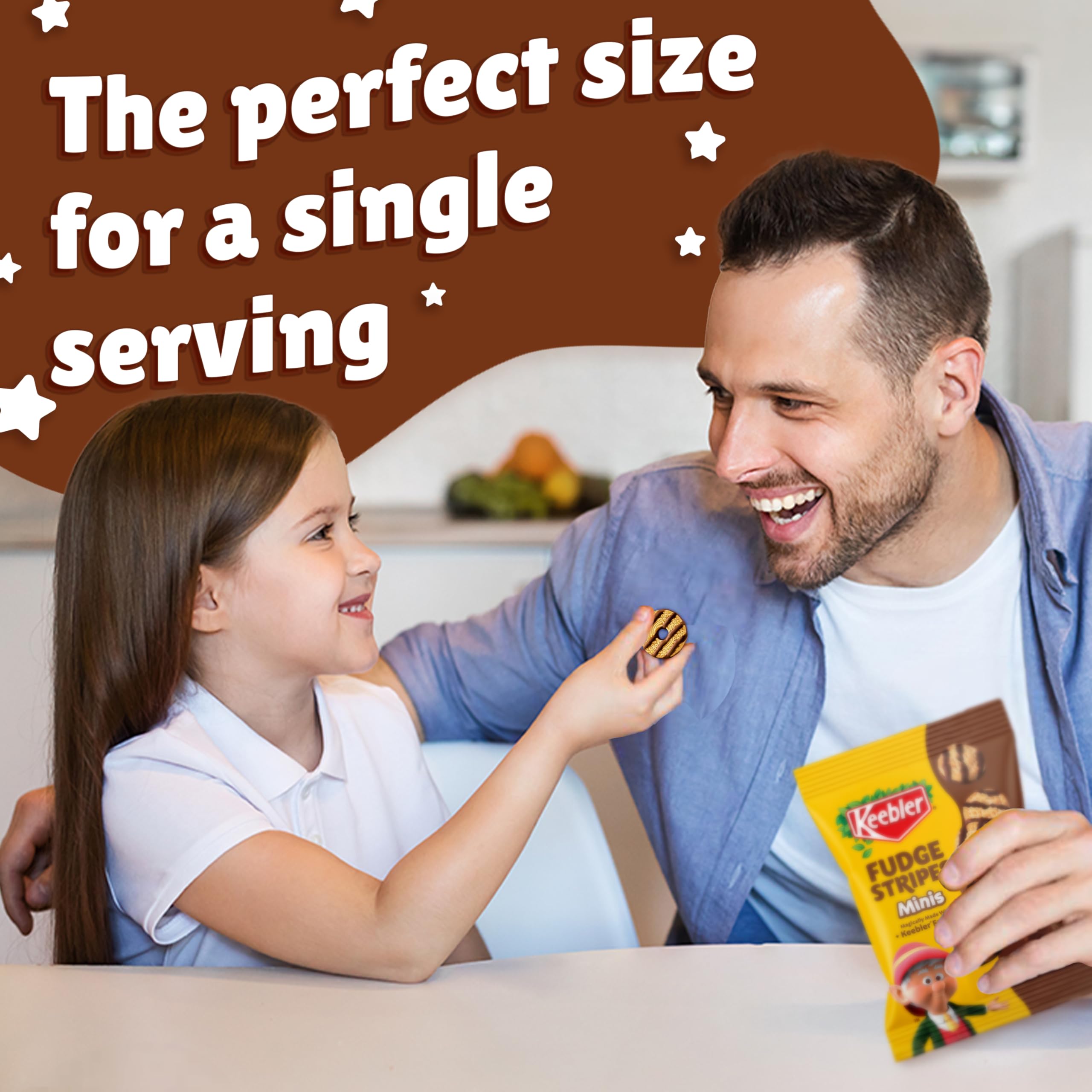 Keebler fudge stripes ideal for game night snacking.