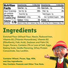 Keebler Sandies pecan shortbread crumb texture closeup highlights buttery crunch.