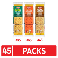 Keebler Toast and Peanut Butter crackers with crunchy texture and creamy filling