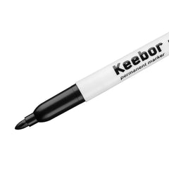 Left-handed-friendly Keebor tip supports smear-free writing.