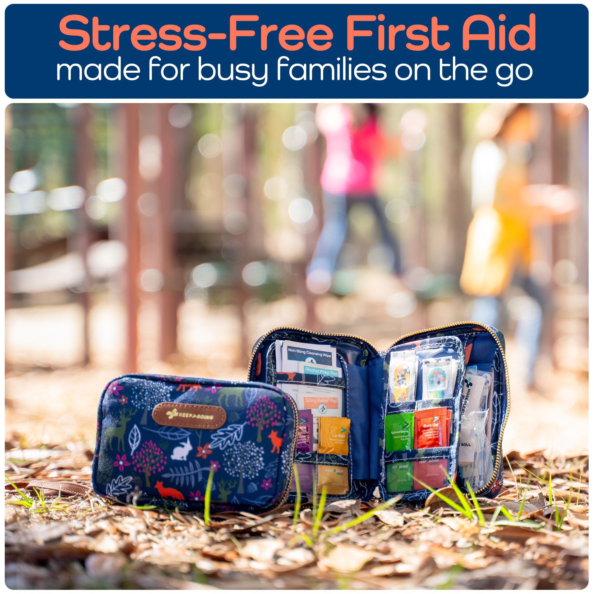 KEEP>GOING KeepGoing travel kit for purse, compact and discreet for daily outings.