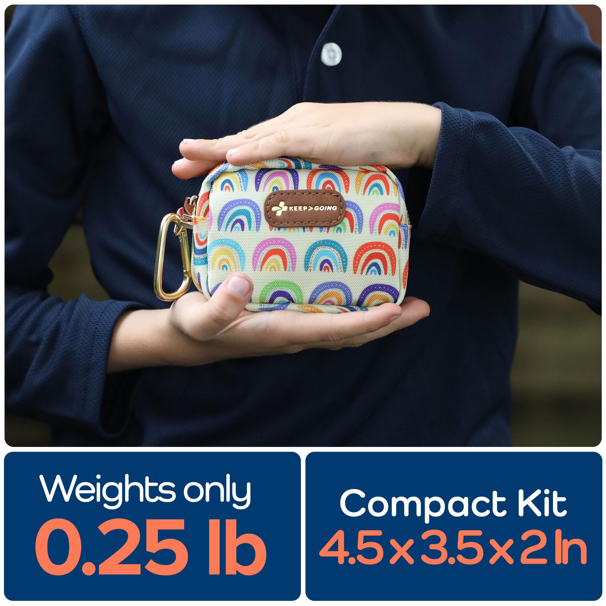 KEEP>GOING water-resistant case protects contents during travel