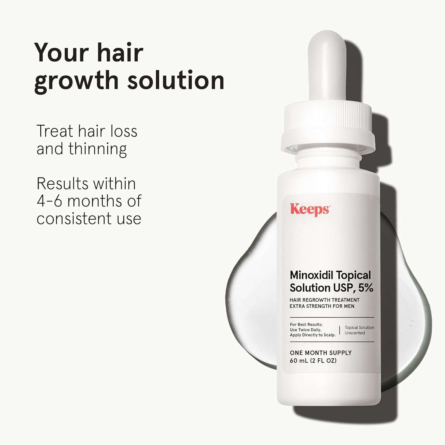 Keeps Minoxidil dropper applying to scalp crown for targeted use
