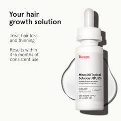 Keeps Minoxidil dropper applying to scalp crown for targeted use