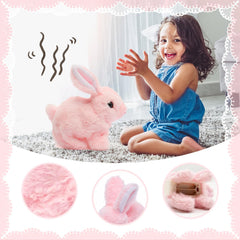 KEHOO hopping bunny toy with lifelike eyes sparks imaginative storytelling.