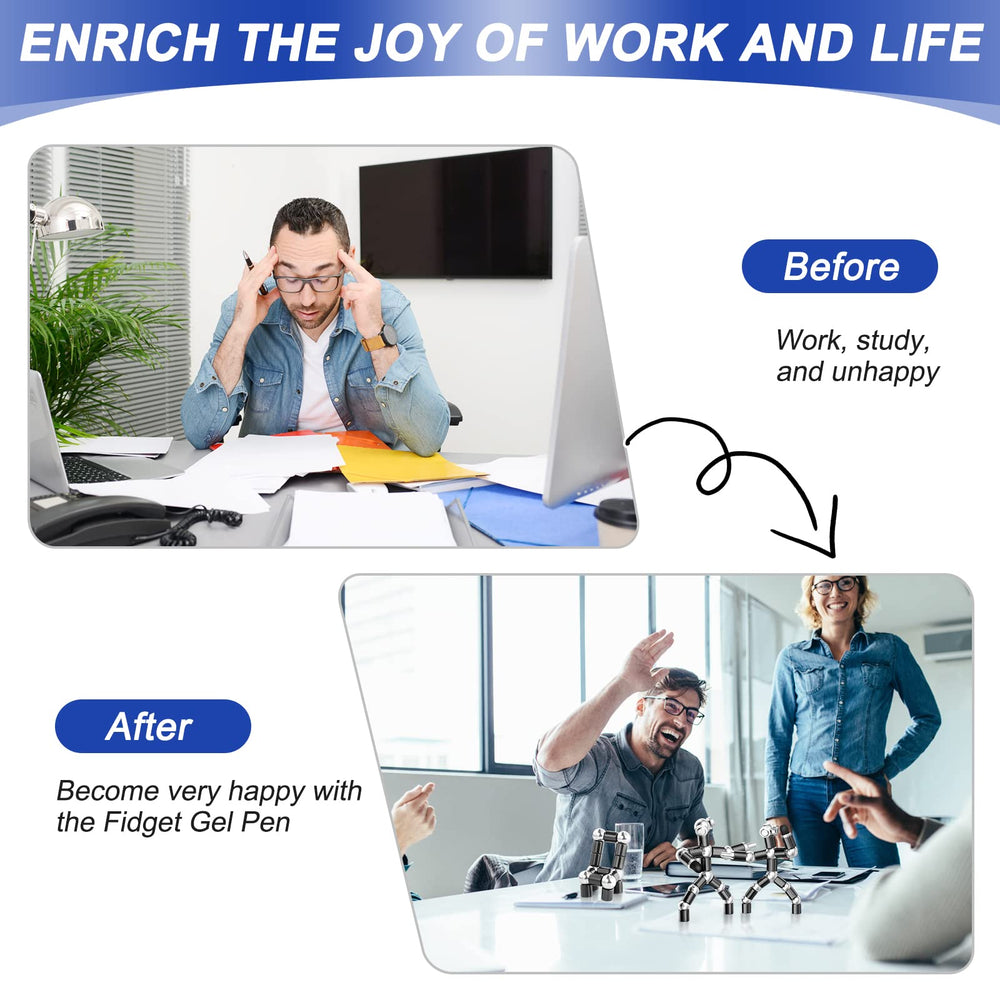 KEIFUKUH fidget gel pen assembly, a creative desk toy for breaks.