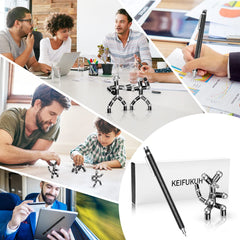 KEIFUKUH fidget gel pen robot shape, flexible shape-building option for ideas.