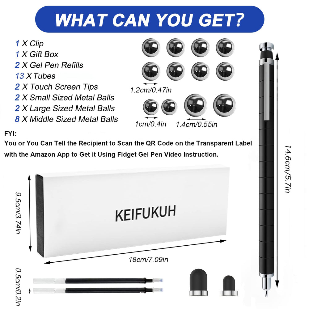 KEIFUKUH fidget gel pen sword shape, quirky office gadget for fun.