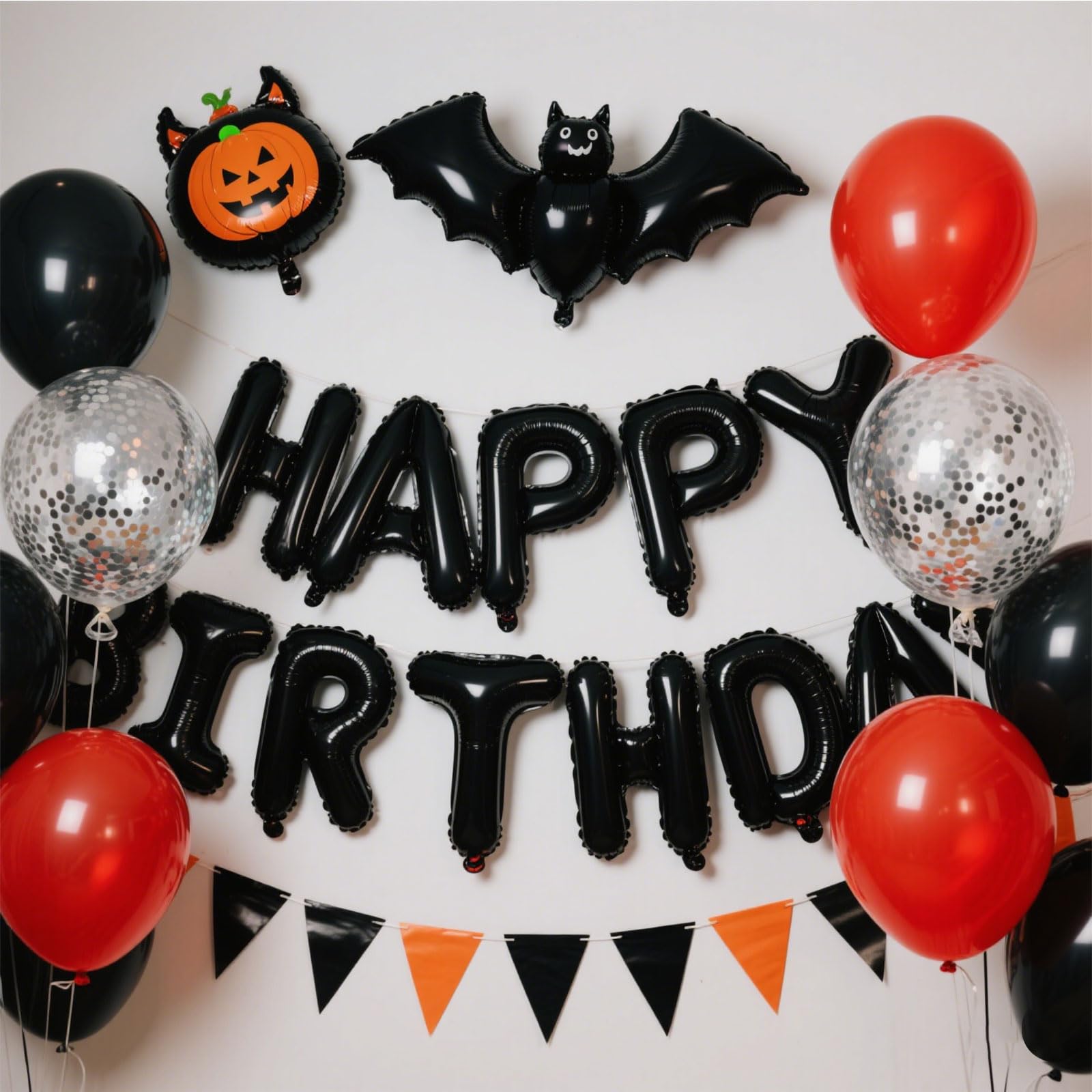 K.E.J. Reusable birthday decor packaging supports long-term use.