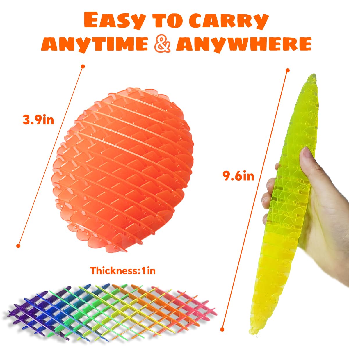 KEJIH fidget worm toy packaging makes a gift-ready sensory set.