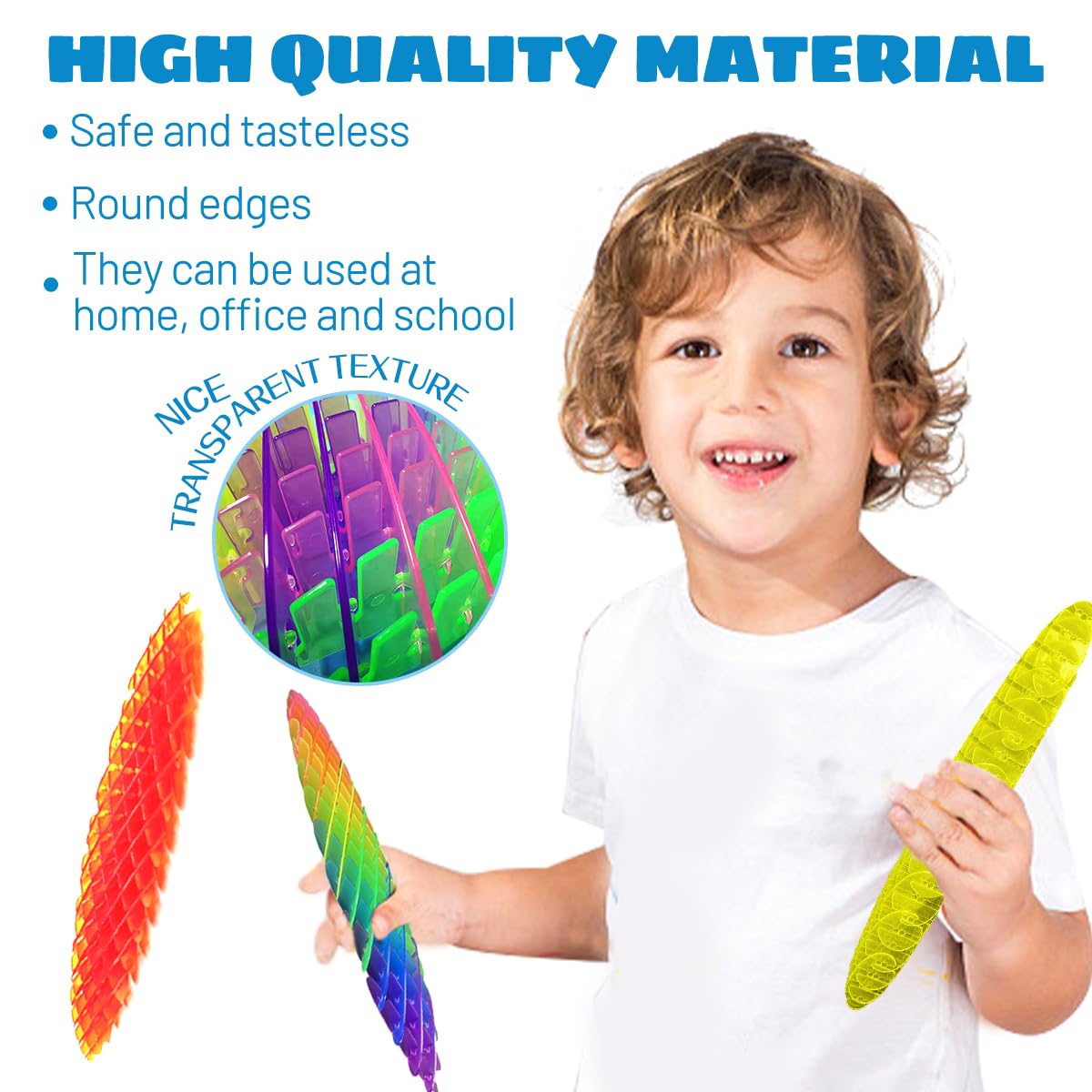 KEJIH fidget worm toy portable relaxation for work or study.