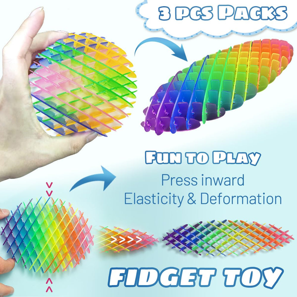 KEJIH fidget worm toy yellow-green variant emphasizes tactile stretch.