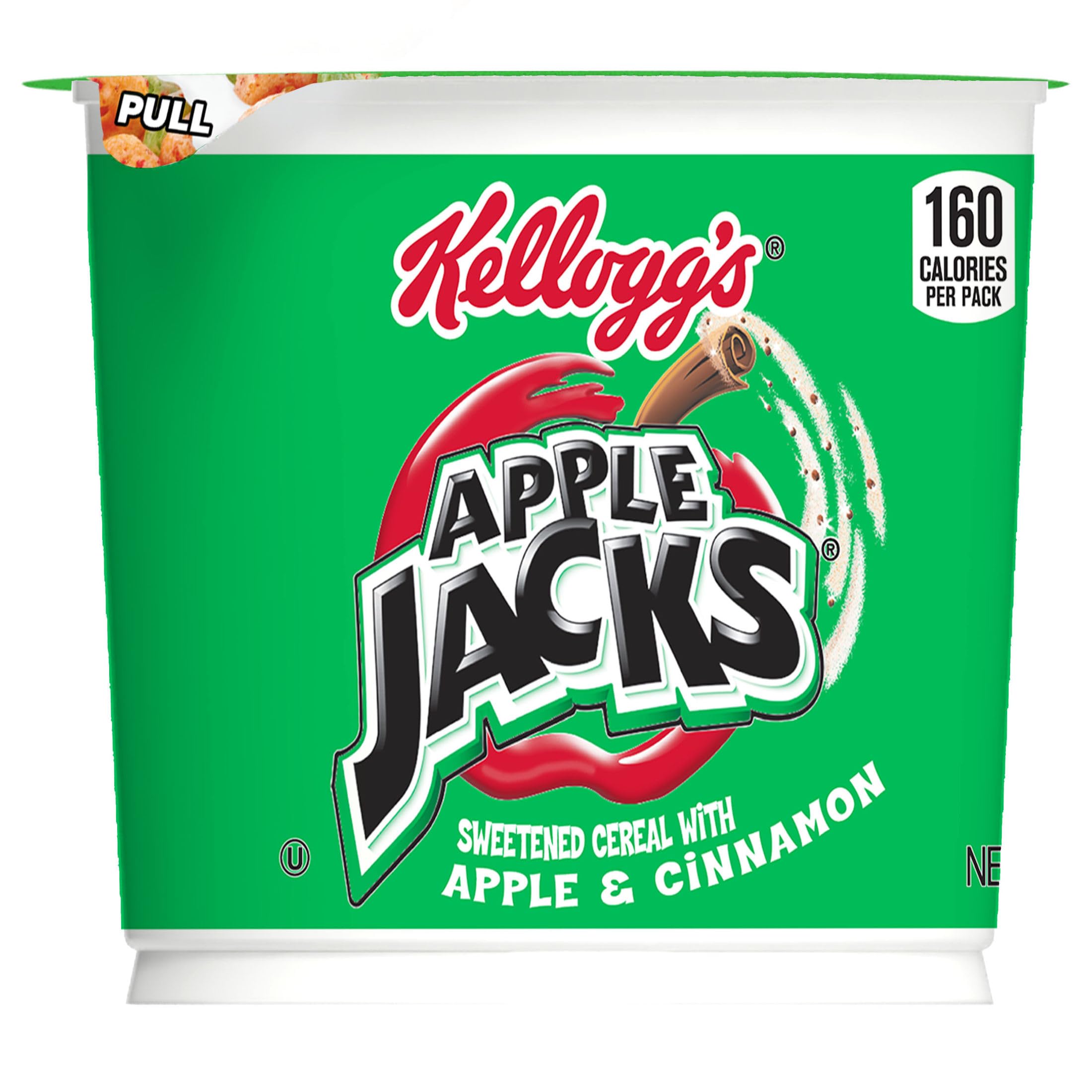 Kellogg's Apple Jacks Cups, three-grain blend for a balanced morning
