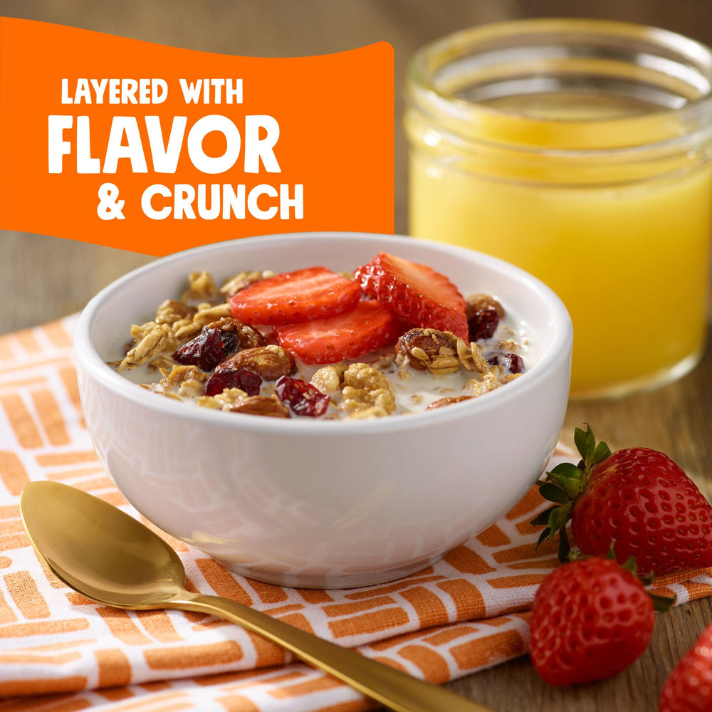 Coconut and pecans in Bear Naked Granola for tropical crunch.