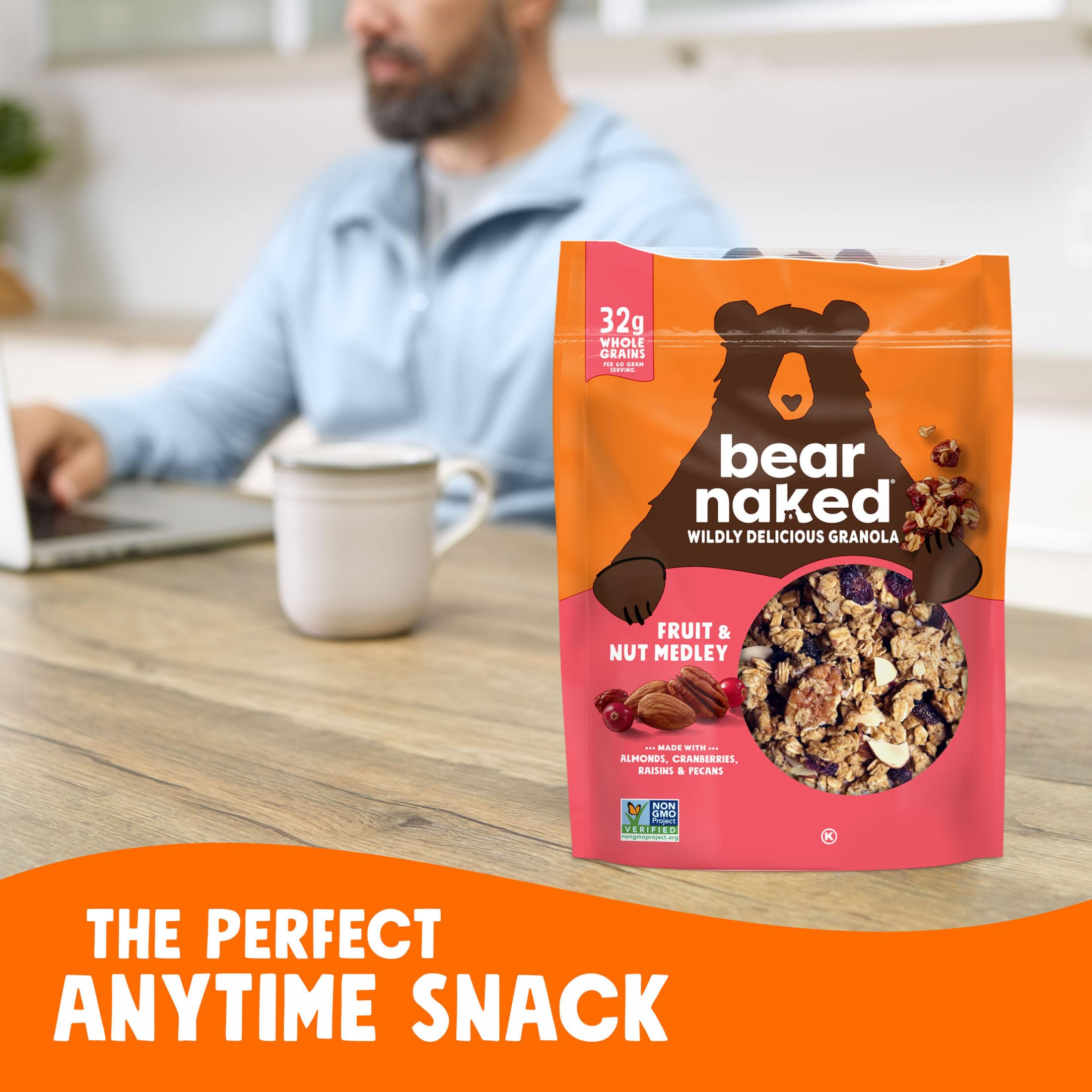 Dried walnuts provide crunch in Bear Naked Fruit and Nut Granola.