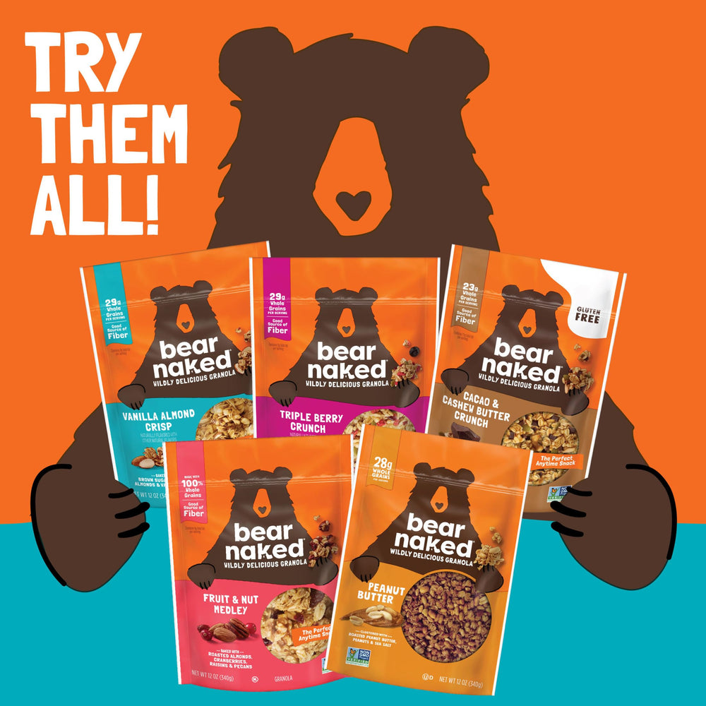 Bear Naked Granola's soft-baked texture adds a unique mouthfeel.