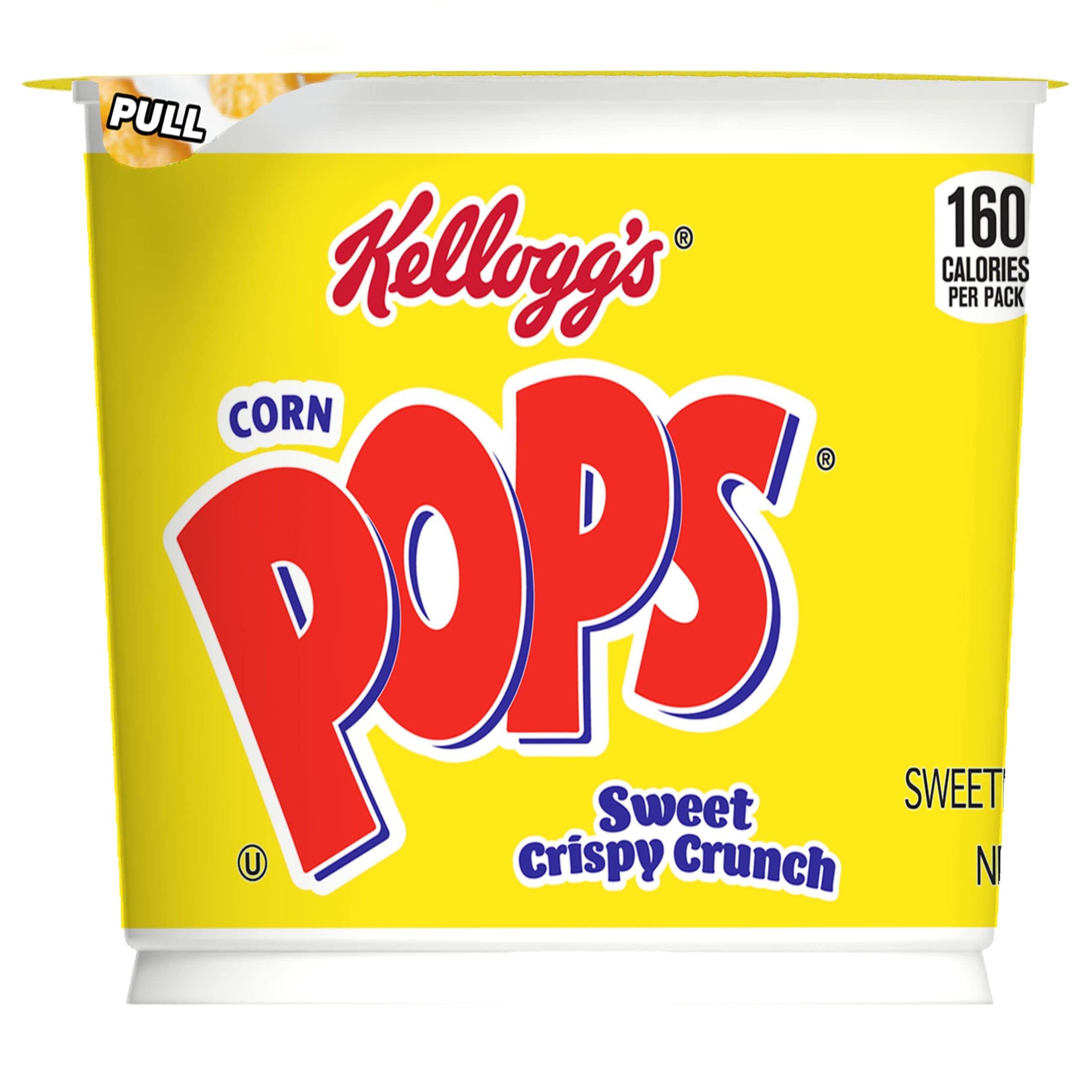Kellogg's Corn Pops Cups—crunchy texture in every bite.