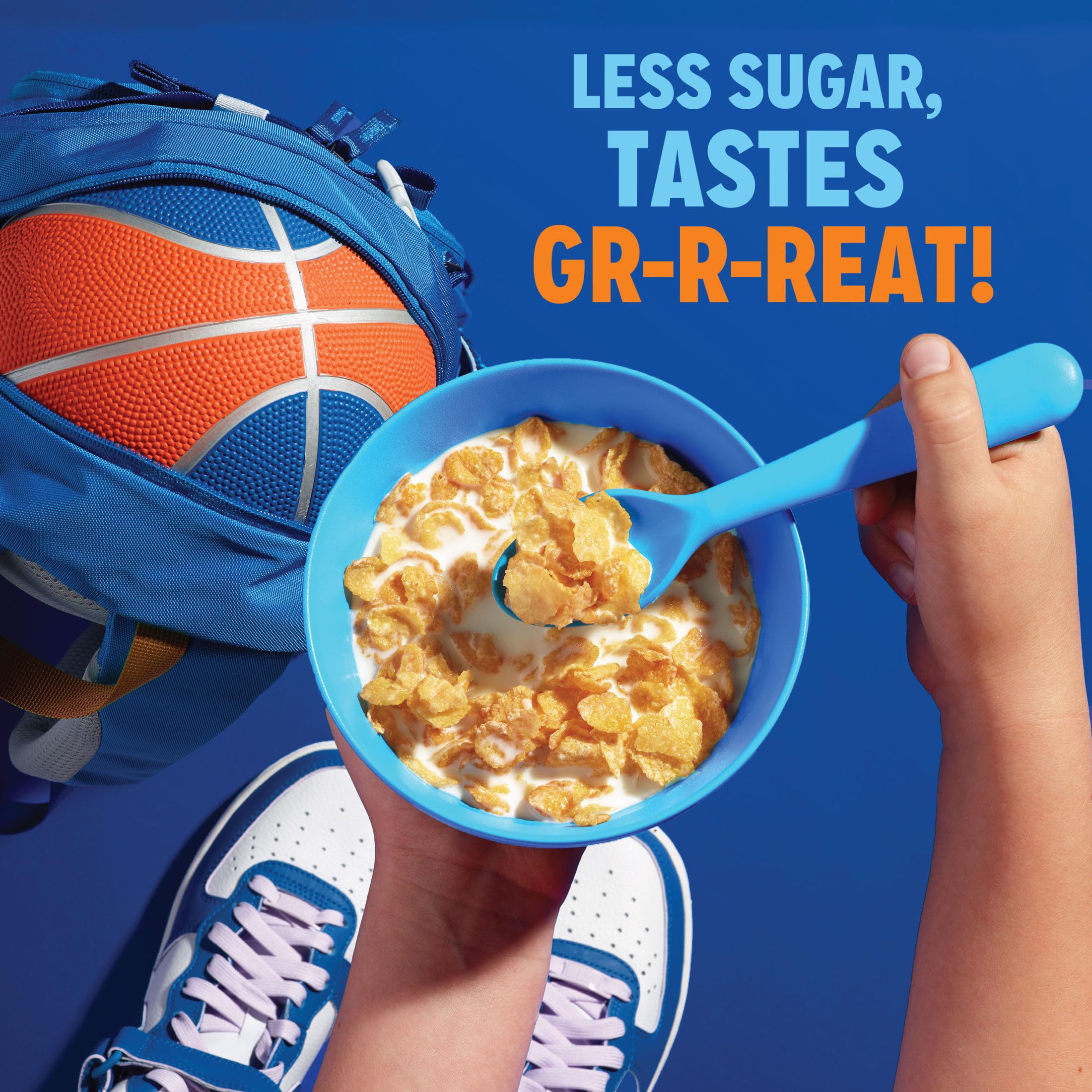 Kellogg's Frosted Flakes enriched with eight essential vitamins and minerals.