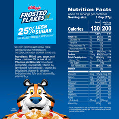Bowl of Kellogg's Frosted Flakes with milk showing crunch.