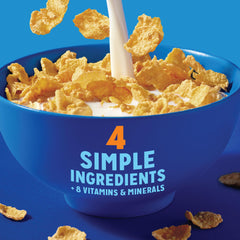 Kellogg's Frosted Flakes ingredients: corn, sugar, malt, salt.