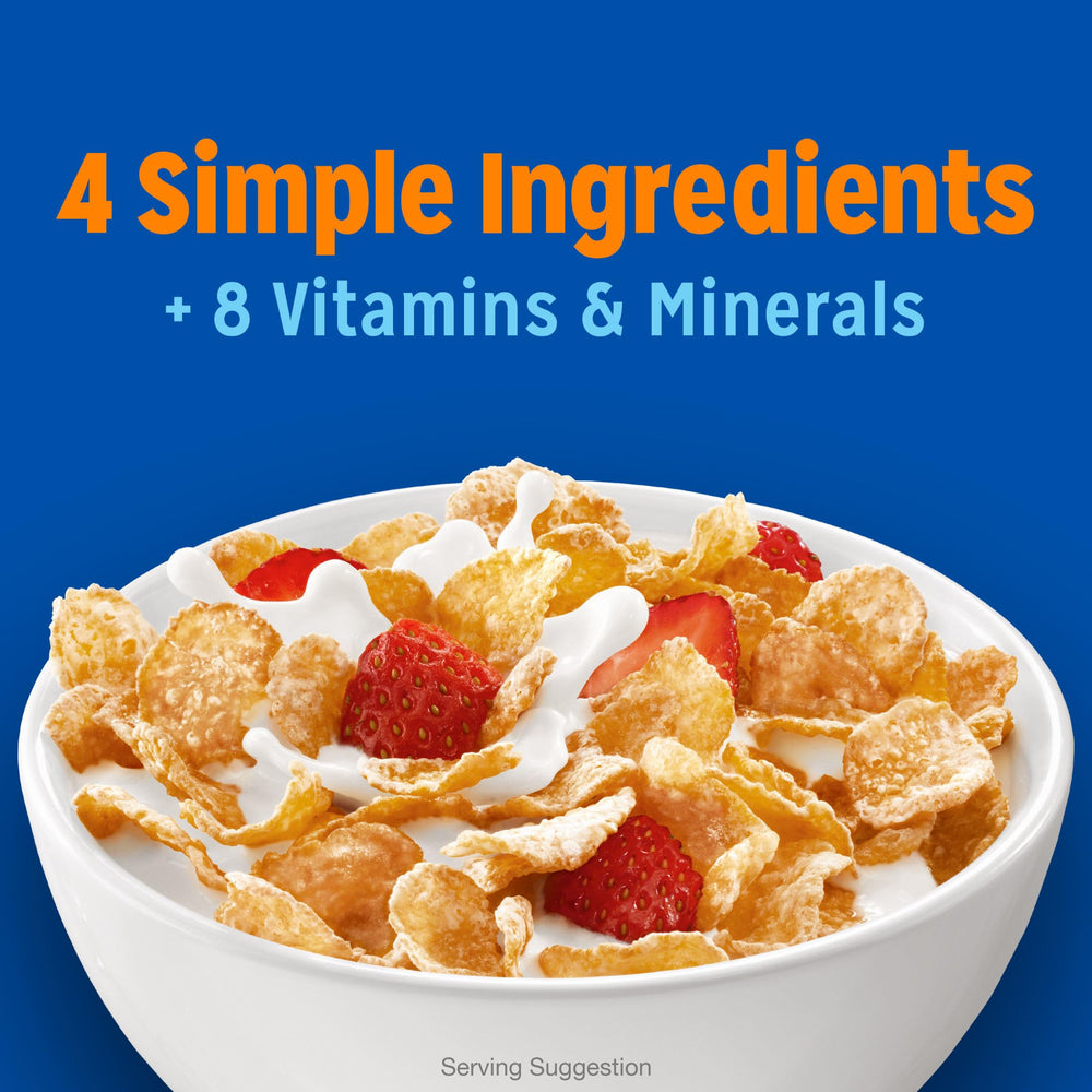 Kellogg's Frosted Flakes being poured with milk for a quick, comforting breakfast
