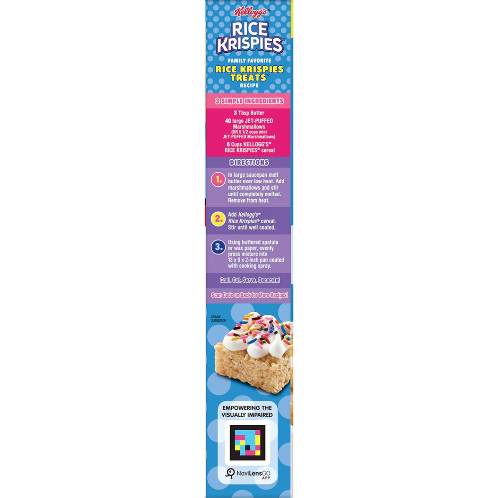 Kellogg's Rice Krispies cereal puff texture close-up