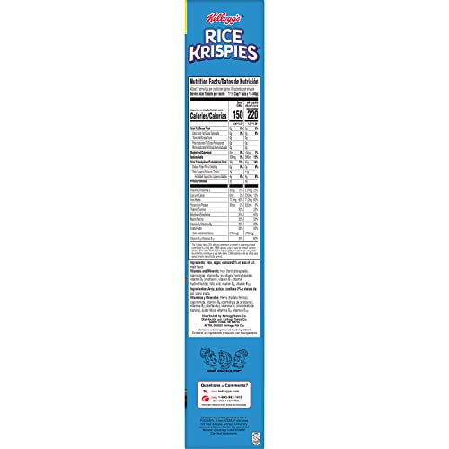 Kellogg's Rice Krispies crunchy cereal close-up highlighting texture