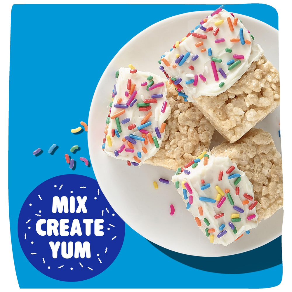 Kellogg's Rice Krispies with fruit toppings for a colorful bowl