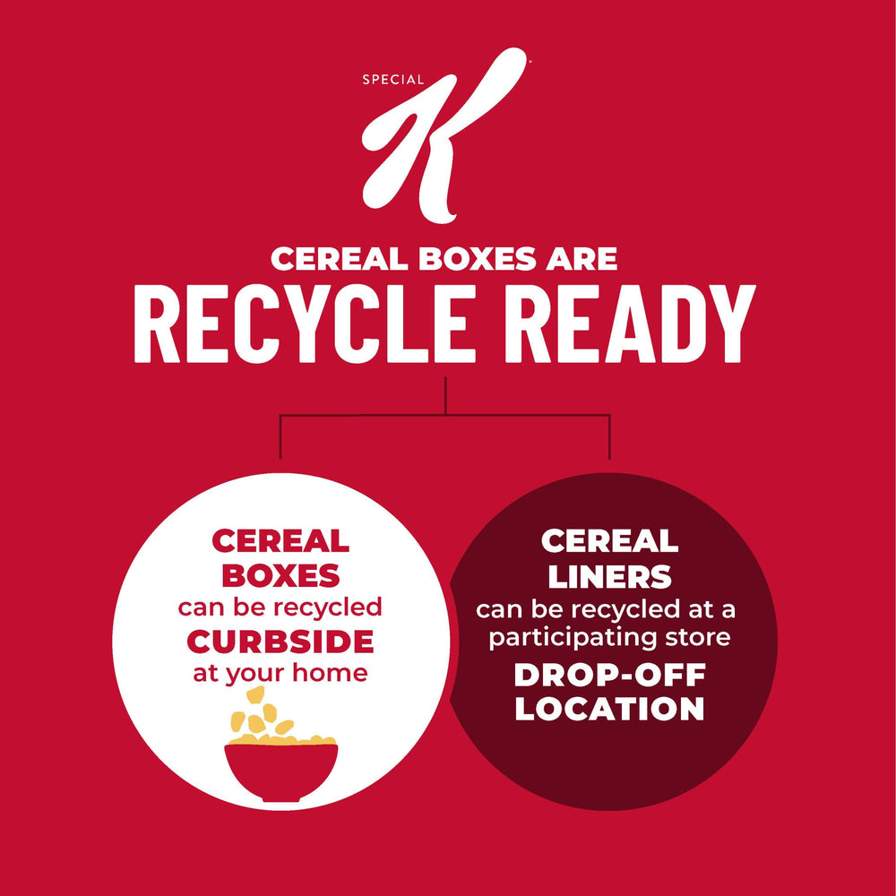 Real strawberry slices in Special K Red Berries cereal enhance crunch.