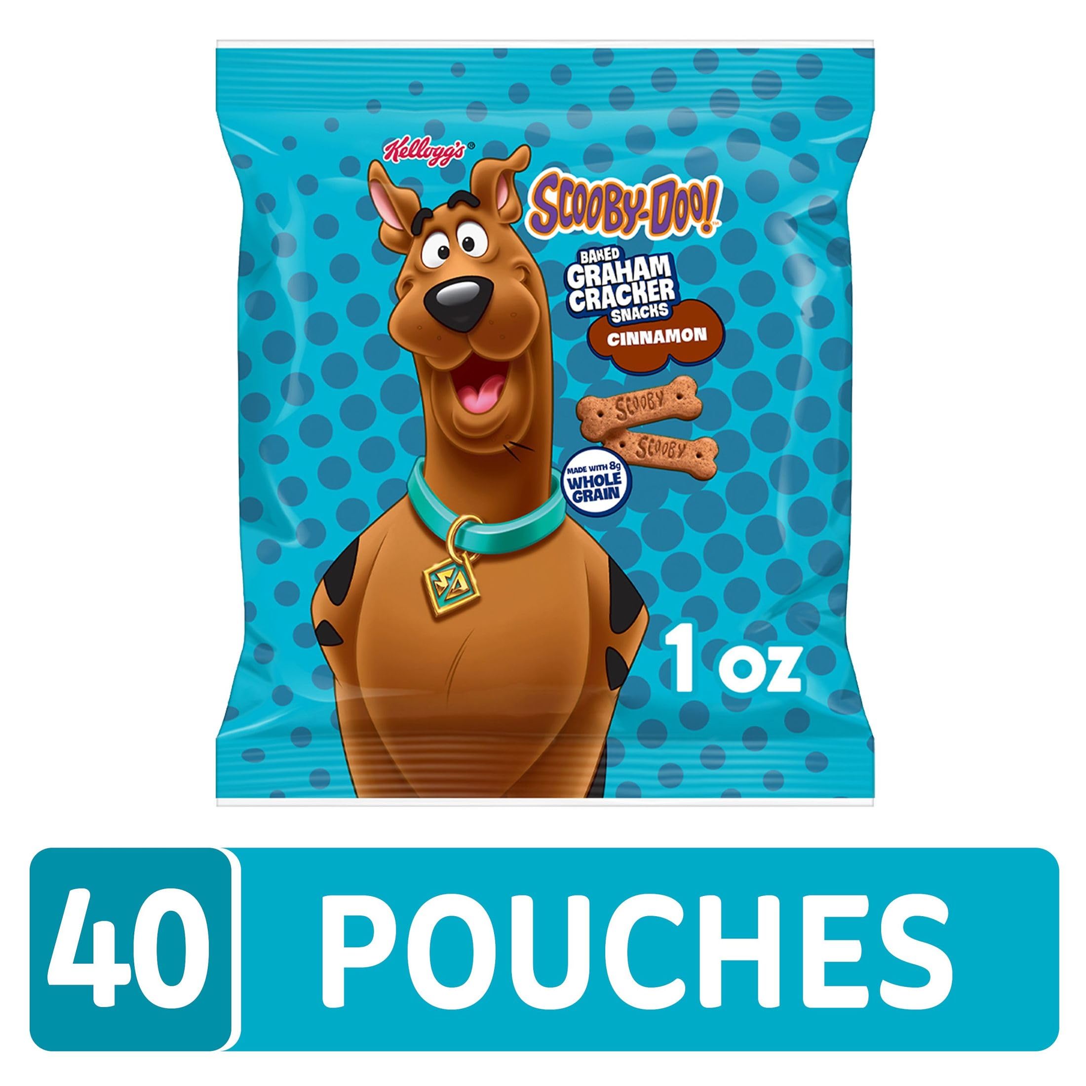 Graham cracker bones shaped like Scooby-Doo for playful, kid-friendly snacking.