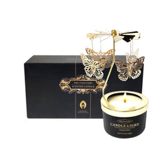 Kelly's Custom Candles Butterfly rotating candle with dancing flames for a captivating ambience.