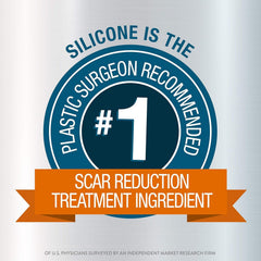 Close-up of silicone film forming on skin with Kelo-Cote Advanced
