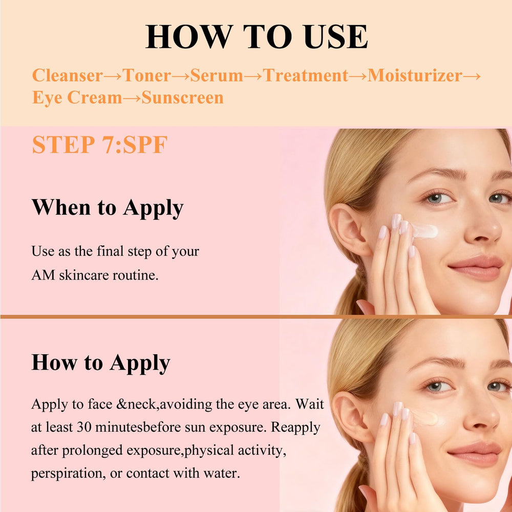 Creamy moisturizer being applied to the face and neck for seamless blend.
