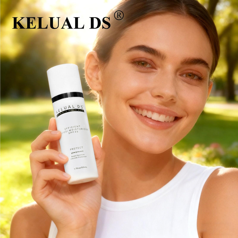 KELUAL DS cruelty-free packaging logo and branding.