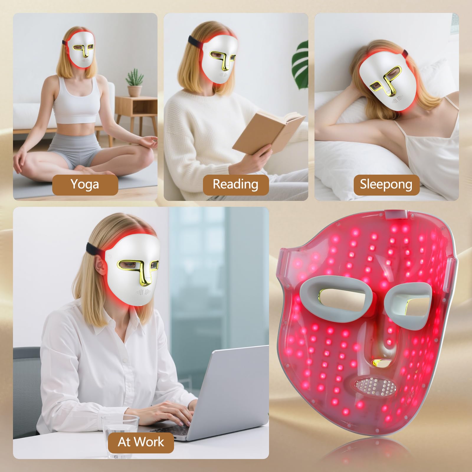 Kelyoo HSA wireless charging face mask for cordless use