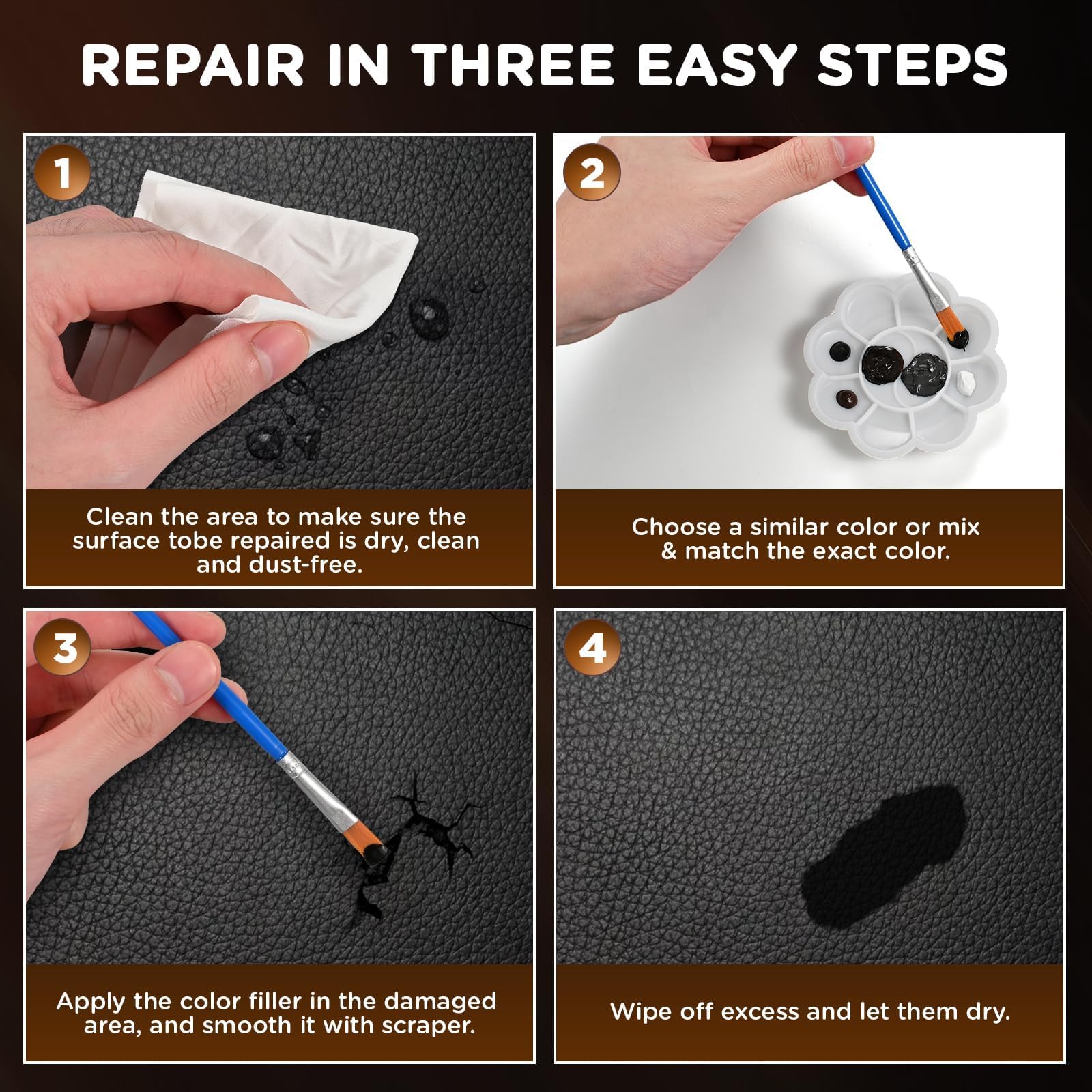 Kenbry scraper tool for clean edge finishing.