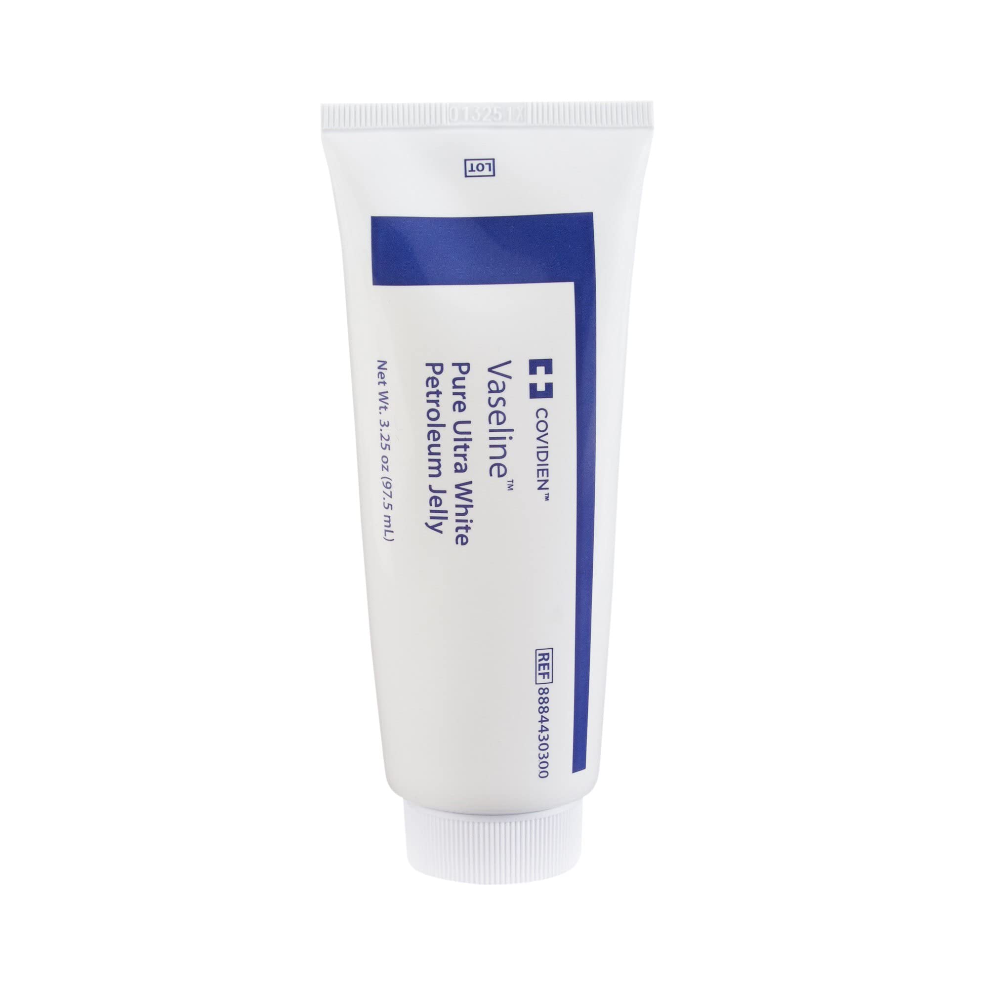 Kendall Vaseline Pure Ultra White three tubes stacked for convenient home use.