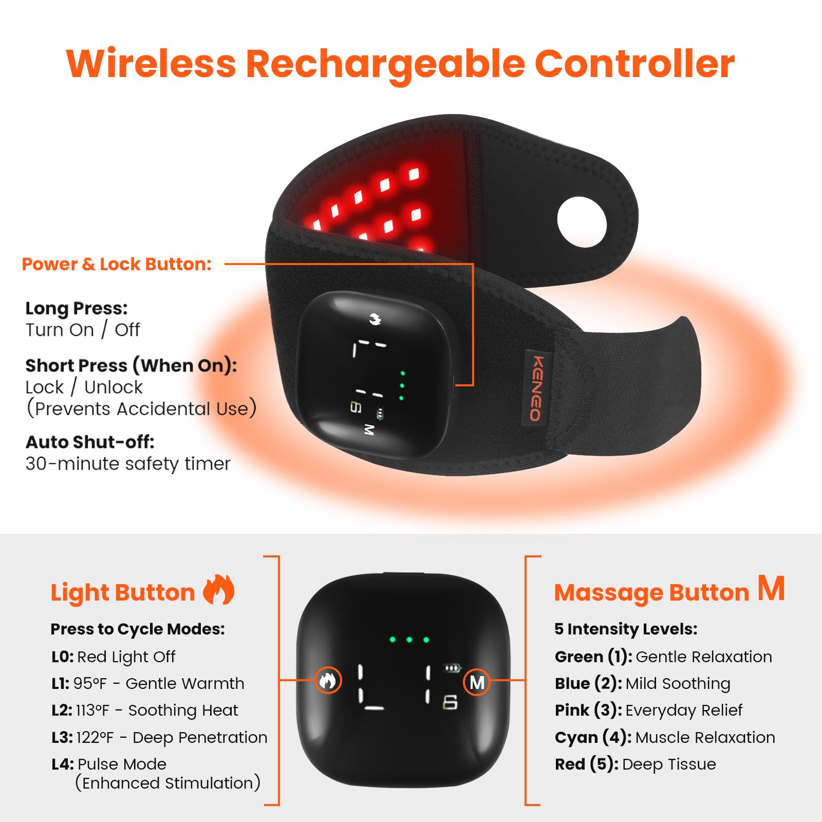 Keneo ergonomic neoprene wrap adjusts to most wrists for secure comfort.